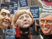 Merkel Puppen Direkte Demokratie Mitbestimmung